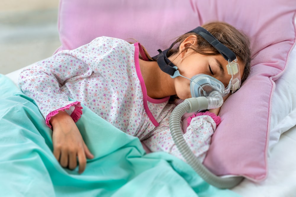 Child With Sleep Apnea.